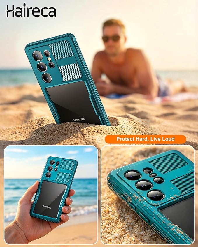 for Samsung Galaxy S23 Ultra Waterproof Case, [IP68 Water Proof] [Built-in Screen Protector], Magnetic Heavy Duty Military Grade Rugged Phone Case for S 23 Ultra 6.8", Teal