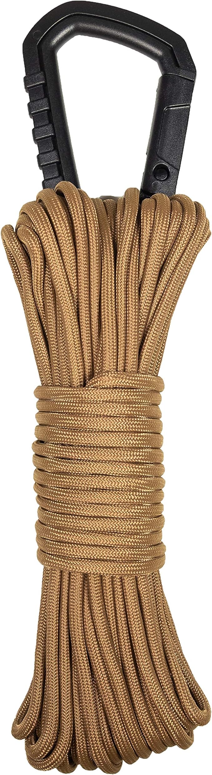 GEAR AID Fire Strand 550 Paracord, 7 Strand Tinder Cord for Camping and Survival, Coyote, 50 ft