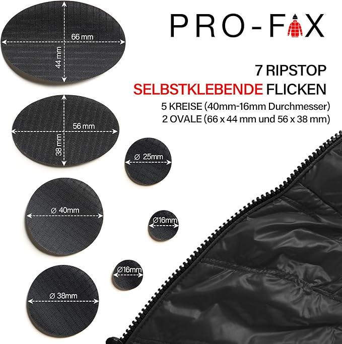 Self-Adhesive Waterproof Repair Patch Kit - 30-Second Fix for Down Jackets, Tents, Sleeping Bags, Backpacks, Outdoor and Camping Gear - Pre-Cut Nylon Ripstop Patches, Multiple Colors - Royal Blue