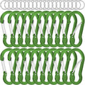 sprookber 2" Small Carabiner Clip, D Ring Caribeener, Spring Snap Hook for Keychain Multipurpose, Set of 20