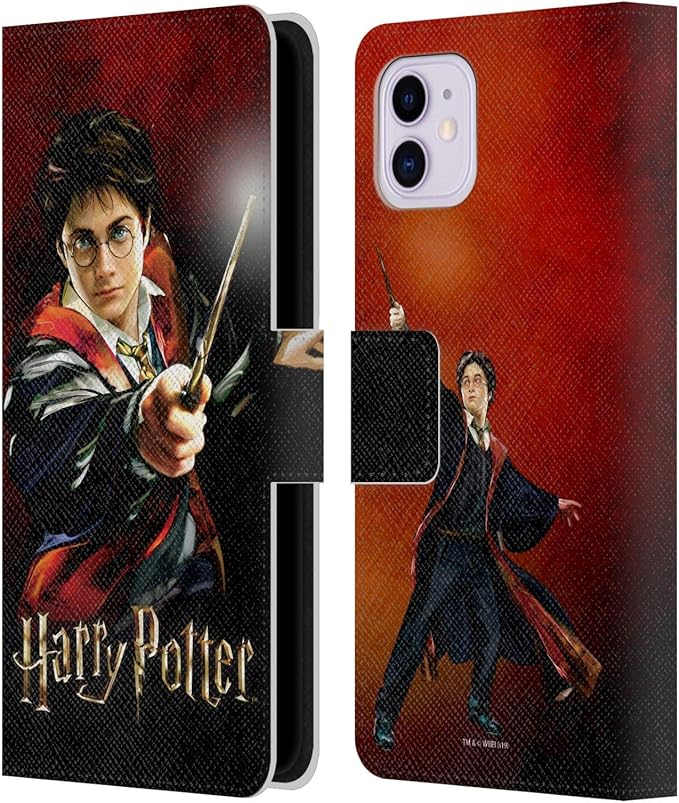 Head Case Designs Officially Licensed Harry Potter Harry Portrait Prisoner of Azkaban II Leather Wallet Case Compatible with Apple iPhone 11