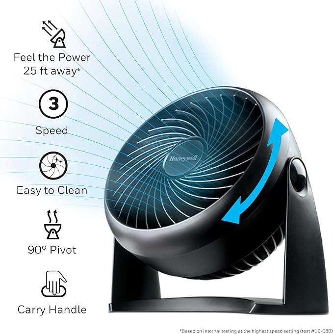 Honeywell HT-900 TurboForce Air Circulator Fan Black