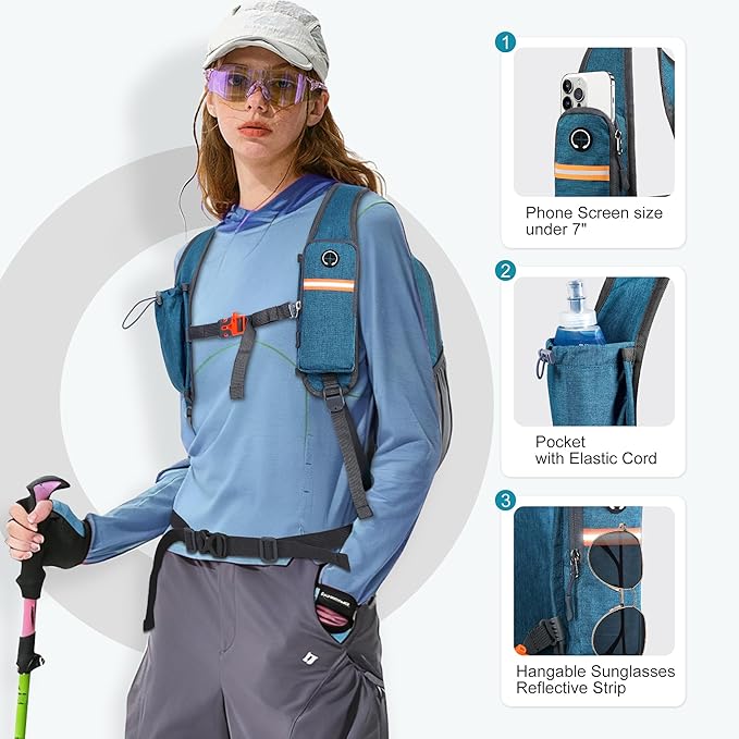 FIORETTO 20L Hiking Backpack for Women Men Mini Packable Backpack Lightweight Small Daypack for Camping Travel Outdoor, Turquoise