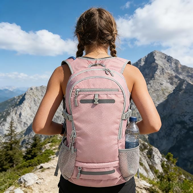 Zavothy 20L Multipurpose Hiking Backpack with 3L Water Bladder – Durable Hydration Backpack with Insulated Bladder Compartment, Hidden Helmet Holder & Rain Cover – for Hiking, Commuting, and Camping