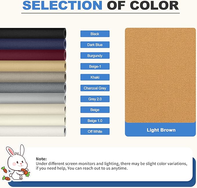 KING MOUNTAIN Canvas Repair Patch 16×60 Inch Self-Adhesive Waterproof Fabric Patch for Sofas, Tents, Furniture,Tote Bags, Car Seats (Light Brown)