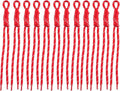 Paracord Keychain Paracord Bag Charm 12pcs Braided Nylon Rope Keychain Cord for Bag Purse Backpack Handbag