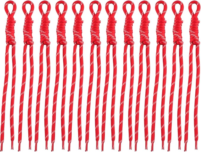 Paracord Keychain Paracord Bag Charm 12pcs Braided Nylon Rope Keychain Cord for Bag Purse Backpack Handbag