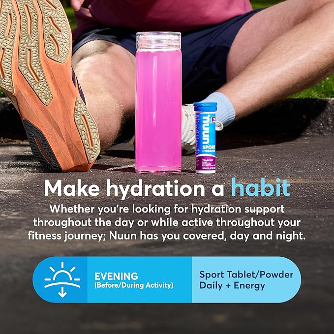 Nuun, Electrolyte Drink Tabs Tri Berry, 8 Count, 1.9 Ounce