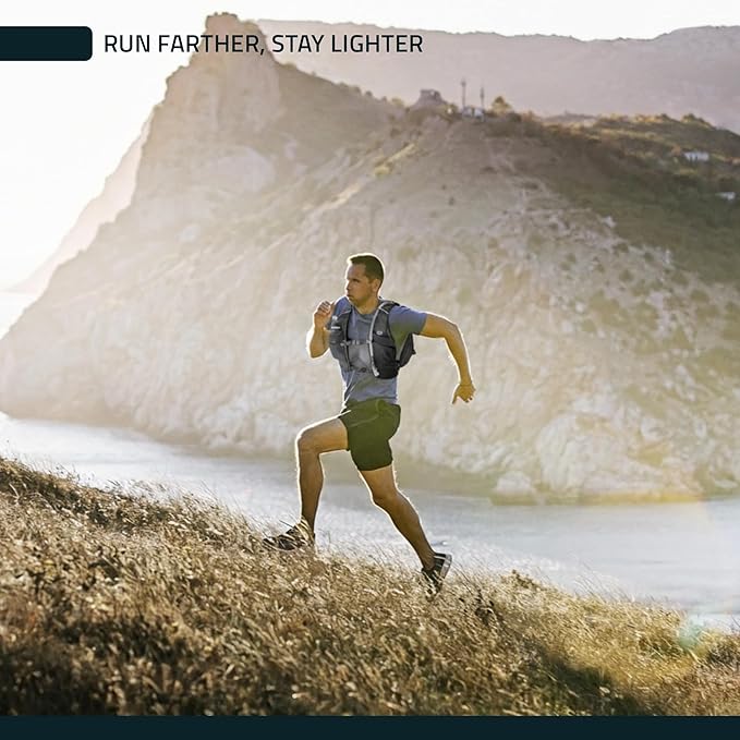 FITLY Soft Flask - Shrink As You Drink Soft Water Bottle for Hydration Pack - Folding Water Bottle Ideal for Running, Hiking, Cycling, Climbing & Rigorous Activity