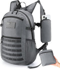 Small 20L Foldable Hiking Daypack for Men Women – Ultra Lightweight Tactical Packable Backpack for Travel, Camping Outdoor, Grey