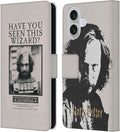 Head Case Designs Officially Licensed Harry Potter Sirius Black Poster Prisoner of Azkaban II Leather Wallet Case Compatible with Apple iPhone 16