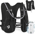 BECOJADDE Running Vest Hydration Backpack for Men Women, 5L Lightweight Running Backpack Hydration Pack for Marathon, Trail, Cycling, Hiking, Jogging