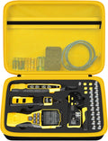 Case Compatible with Klein Tools VDV501-851 VDV500-123 VDV226-110 VDV427-300. Storage Carrying Travel Holder for Cable Tester for Scout Pro 3/ Tracer Probe/Wire Stripper and Accessories- Yellow Zipper