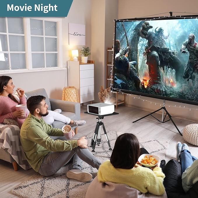 Facilife Projector Stand Tripod - Each Leg Height Can Be Adjusted Independently, Adjustable Height from 17.6 to 51.4 Inches