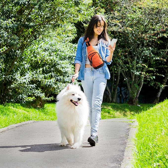 Peicees Small Sling Bag for Women Mens Convertible Crossbody Backpack Shoulder Chest Daypack with Zipper Strap for Hiking