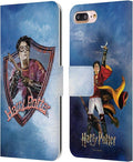 Head Case Designs Officially Licensed Harry Potter Quidditch 2 Prisoner of Azkaban II Leather Wallet Case Compatible with Apple iPhone 7 Plus/iPhone 8 Plus