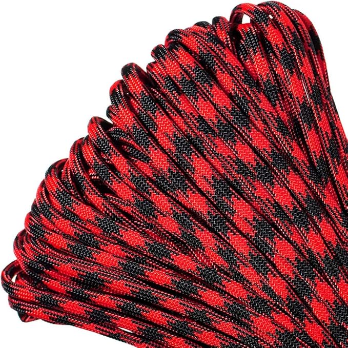 Paracord Planet 550lb Commercial Grade Paracord – 7 Strand Type III Nylon Parachute Cord Hanks for Hiking, Camping, and Fishing – 30+ Colors and Lengths of 50' and 100'