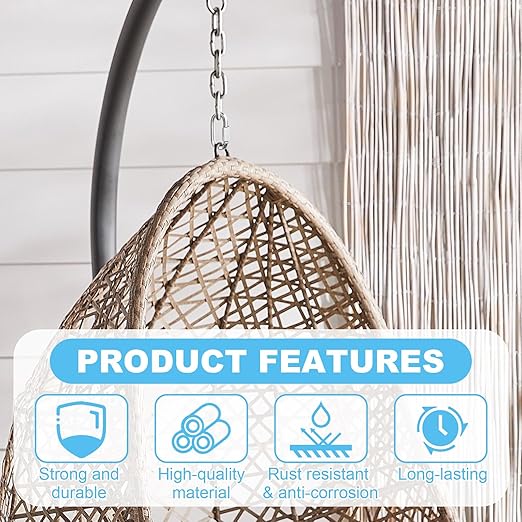 1Pcs 4.16 Inch 316 Heavy Duty Stainless Steel Screw Chain Quick Links, Carabiner, 2500 LBS Capacity, Large Opening Chain Connector for Big Chain Connecting, Hammock Hanging, Hiking, Camping
