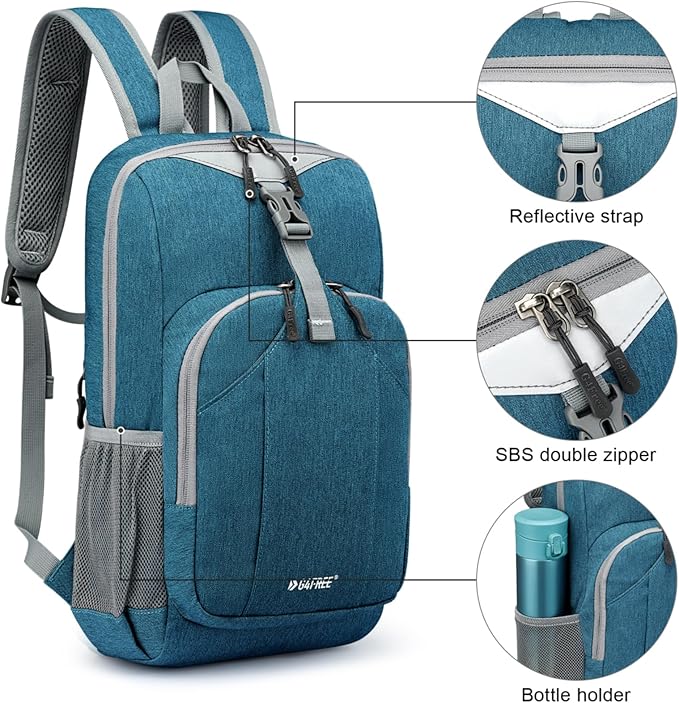 G4Free Mini 10L Hiking Daypack Small Hiking Backpack Cycling Compact Shoulder Backpack Outdoor for Men Women