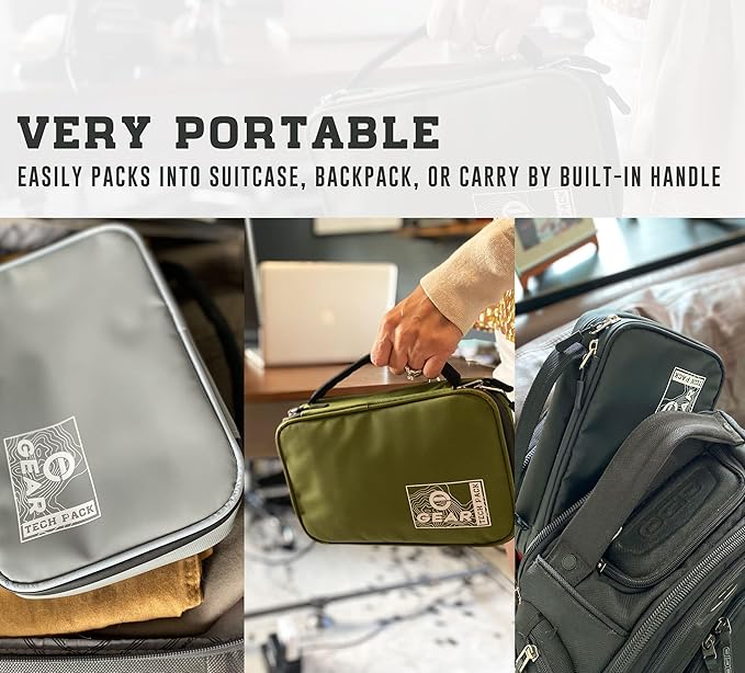 Enthusiast Gear Waterproof Electronics Organizer – Durable Travel Case for Cords, Chargers, and Gadgets – Compact, Lightweight, and Perfect for Outdoor Adventures or Daily Use