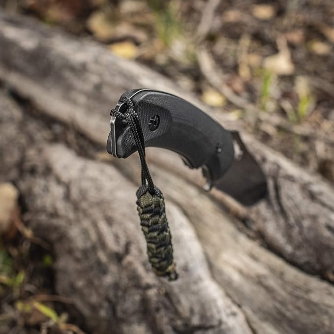 M-Tac Skull Knife Lanyard with Bead – Paracord Lanyard for Knives & EDC – Tactical Knife Fob Pull Cord – Durable Paracord