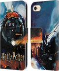 Head Case Designs Officially Licensed Harry Potter Hogwarts Express Prisoner of Azkaban II Leather Wallet Case Compatible with Apple iPhone 7/8 / SE 2020 & 2022