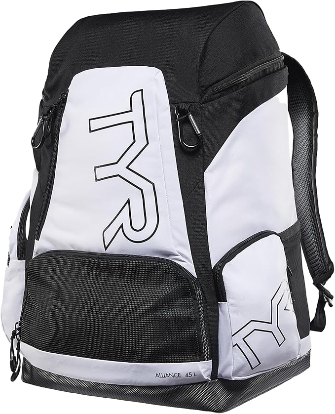 Alliance Backpack TYR Wet/Dry Athletic Gym and Pool Bag for Men and Women - Separate Wet/Dry Compartments, 45L Capacity, Ergonomic, Water-Resistant - Available in Team Colors