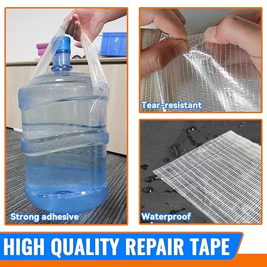 Tikfoam RV Awning Repair Tape for Tarp, Boat Covers,Tent, Sail, Tear Repair Patch Kit, Waterproof, 3.15 Inch Wide 39FT Long, Reinforced