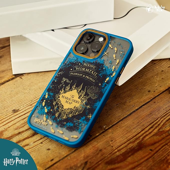 MobyFox Harry Potter Marauder's Map Phone Case - Officially Licensed, Compatible with iPhone 13 Mini