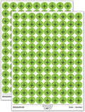 Compass Rose Nautical Star Navigation Map 200+ Round Stickers - Matte Finish - 0.50" Size - Light Green