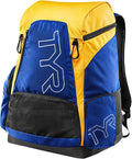 Alliance Backpack TYR Wet/Dry Athletic Gym and Pool Bag for Men and Women - Separate Wet/Dry Compartments, 45L Capacity, Ergonomic, Water-Resistant - Available in Team Colors