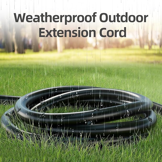 TiFFCOFiO Indoor Outdoor Extension Cord Waterproof, 6 Feet 3 Prong Power Cord for Home and Garden, 16 AWG, 13A/1625W, ETL Listed, 2 Packs