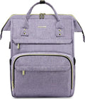 LOVEVOOK College Laptop Backpack, 15.6 Inch Travel Backpack for College, Waterproof Work Backpack Woman for Teacher Nurse Anti-theft Travel Back Pack, Gifts for Women, Purple