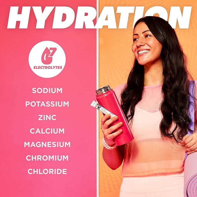Pure Kick Hydration Singles To Go Drink Mix, Strawberry Watermelon, Includes 12 Boxes with 6 Packets in each Box, (Pack of 144)