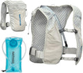 Nathan QuickStart Hydration Pack Vest with Bladder or flasks, Storage Pockets, Breathable Moisture-Wicking Fabric, Adjustable Straps for Running, Hiking, Walking, Marathons, Obstacle Races