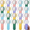 Sumind 20 Pcs Small Personal Portable Fan Mini Handheld Bulk 1 Speed Electric Cute Battery Powered for Neck Lash Makeup Women Men Travel Camping Indoor Outdoor Summer (5 Colors)