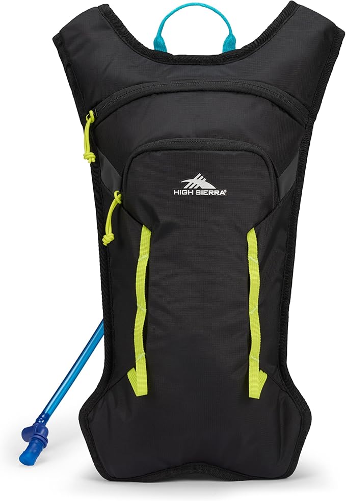 High Sierra Hydrahike 2.0 Hydration Backpack with 2L Water Bladder for Running, Hiking, Camping, or Cycling