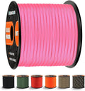 WEREWOLVES 650lb Paracord/Parachute Cord - 9 Strand Paracord Rope - 100', 200' Spools of Parachute Cord, Type III Paracord for Camping, Survival