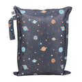 Tiny Twinkle Mess Proof Wet Bags | 1-Pack Reusable Waterproof Wet Bags for Swimsuits | Baby Clothes | Travel & Diaper Bag (Space)