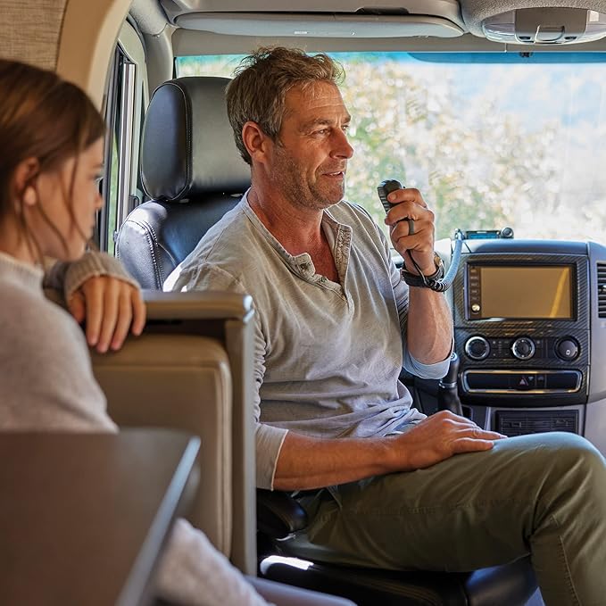 Midland MXT500 50-Watt GMRS Mobile Radio - for Farms, Ranches, Overlanding, Trails, and Off-Roading - 8 Repeater Channels, Compact Design, External Magnetic Mount, 2.1dB Unity Gain Antenna
