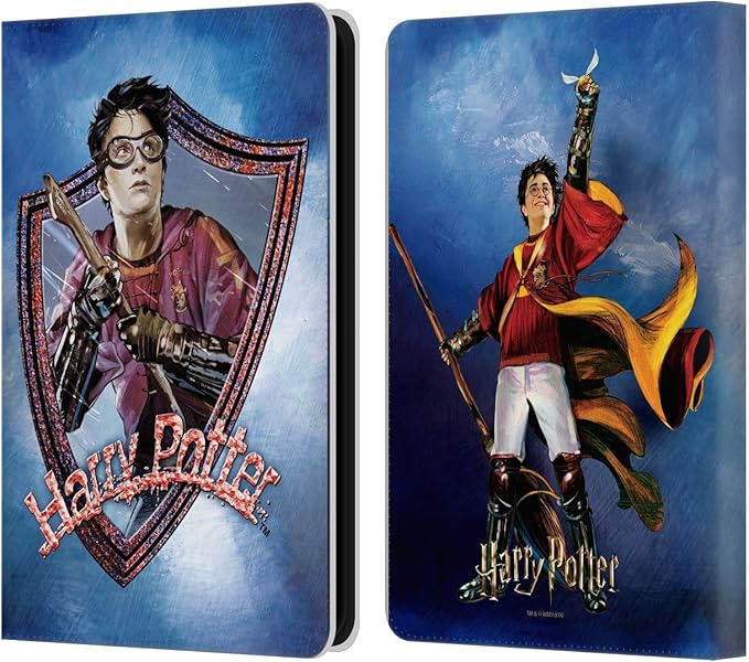 Head Case Designs Officially Licensed Harry Potter Quidditch 2 Prisoner of Azkaban II Leather Wallet Case Compatible with Amazon Kindle 11th Gen (2024)