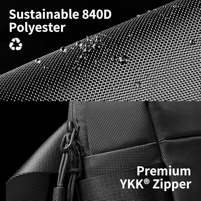 tomtoc Compact EDC Sling Bag 3L-10L, Minimalist Crossbody Bag Chest Shoulder Pack for Men Women, X-pac/Recycled Polyester