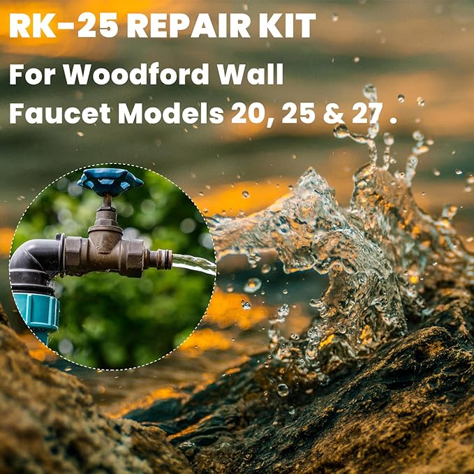 RK-25 Repair Kit for Woodford Model 20 25 27 Faucet Outdoor Wall Faucet Repair Kit