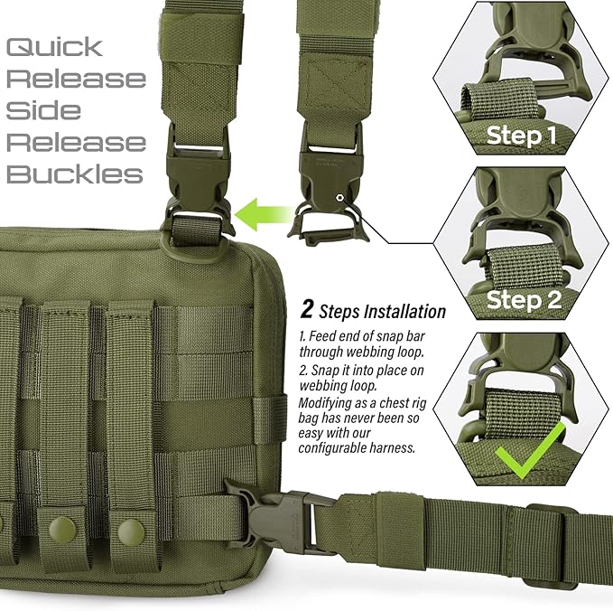 WYNEX Tactical Molle Admin Pouch of Double Layer Design, Admin Pouches Molle Attachment Military Medical EMT Organizer with Map Pocket EDC EMT Pack IFAK Tool Holder Universal U.S.A Patch Included