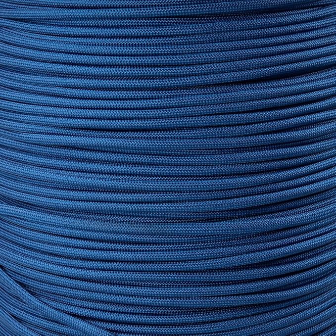 Paracord Planet Solid Color 550lb Paracord – 7 Strand Type III Nylon Cord for Indoor and Outdoor Tasks – Prussian Blue (100 ft)
