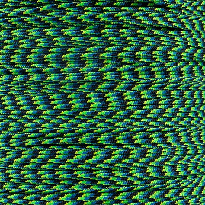 Paracord Planet 325 Paracord – 3 mm Type II Nylon Parachute Cord with 3 Inner Strands (Aquatica, 100 ft)