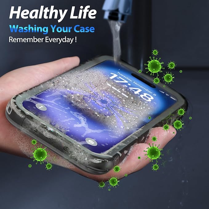 SPORTLINK for iPhone 16 Plus Case - IP68 Waterproof Military Protective Full Body Heavy Duty Shockproof 360 Sealed Dustproof with Camera Screen Protector Cover for i Phone 16 Plus 6.7" Black
