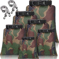 Shappy 6/12 Pcs Waterproof Dry Bags, Lightweight Outdoor Waterproof Dry Stuff Sacks 15/8/5/4/3/2 L and Long Adjustable Shoulder Strap for Kayaking Rafting Boating Hiking Camping