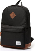 Backpack for Men Women,VASCHY Classic Water-resistant Lightweight Travel School Backpack Casual Daypack