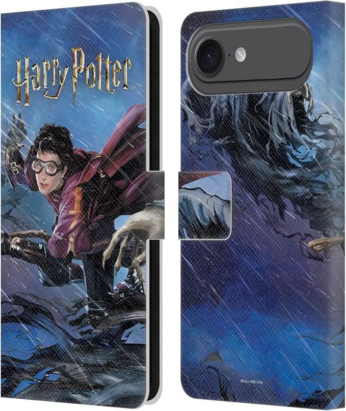 Head Case Designs Officially Licensed Harry Potter Quidditch 1 Prisoner of Azkaban II Leather Wallet Case Compatible with Apple iPhone 17 Air